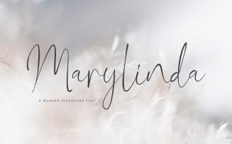 Marylinda Beauty Signature Font