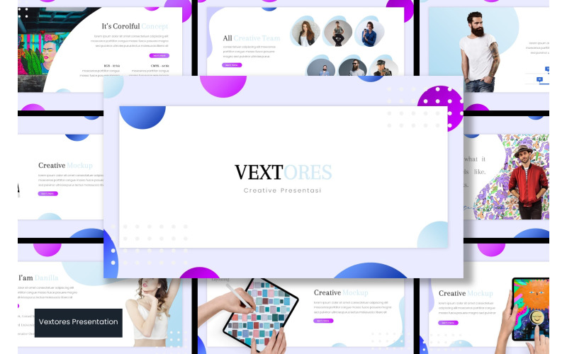Vextores PowerPoint template PowerPoint Template