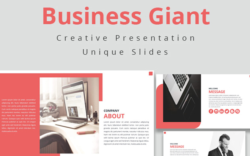 Business Giant PowerPoint template PowerPoint Template