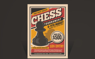 Chess Tournament Flyer - Corporate Identity Template