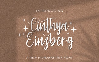 Cinthya Einzberg - Handwritten Font