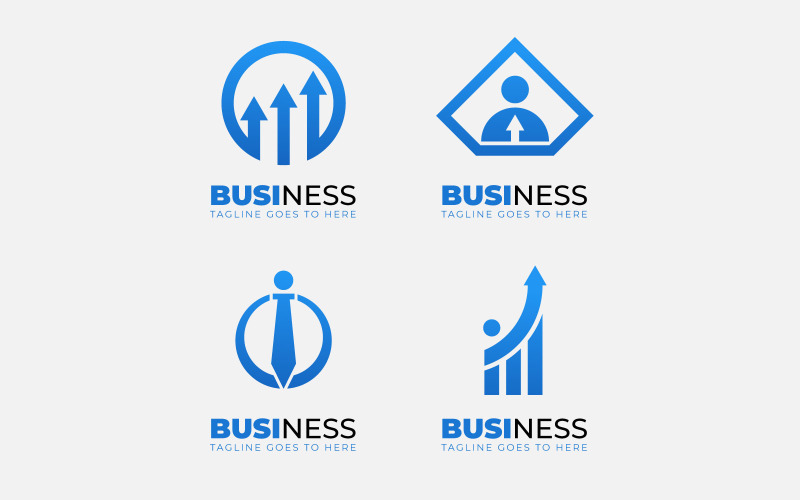 A Set Of Business Design Logo Template
