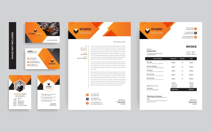 Schindler's Branding Stationery - Corporate Identity Template