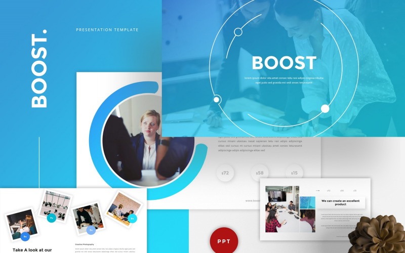 Boost - Business PowerPoint template PowerPoint Template