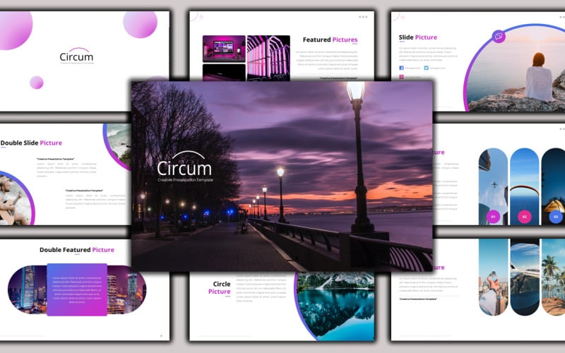 Circum - Creative Business PowerPoint template PowerPoint Template