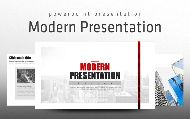 Modern Presantation PowerPoint template PowerPoint Template