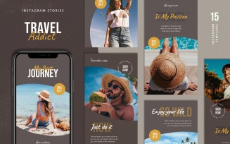 Travel Instagram Stories Template for Social Media