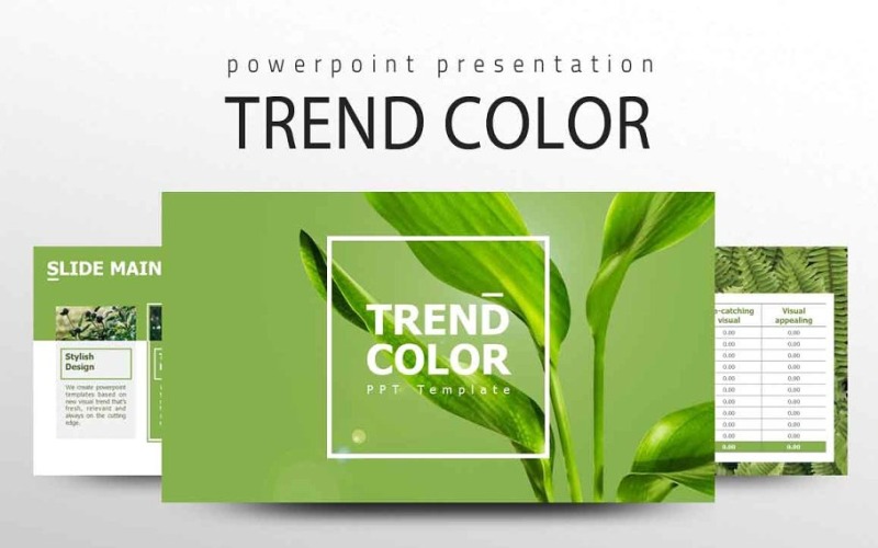 Trend Color PowerPoint template PowerPoint Template