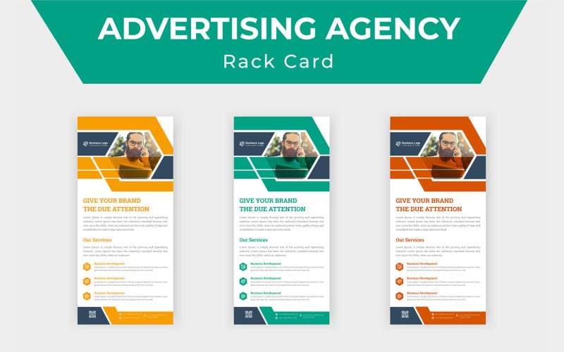 Latest Advertising Agency Services Rack Card Or Dl Flyer Corporate Identity