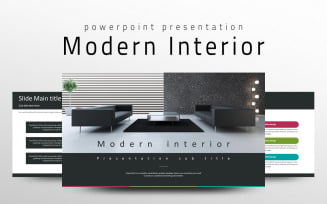 Modern interior PPT PowerPoint template