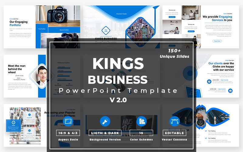 Kit Graphique #108905 Exposs Powerpoint Web Design - Logo template Preview