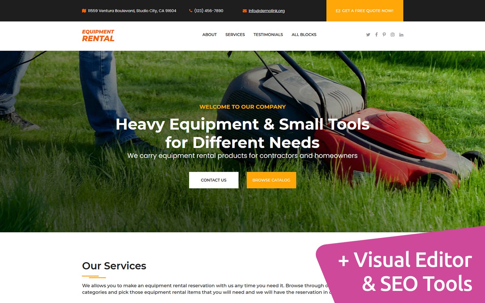 Template #108984 Rentals Tools Webdesign Template - Logo template Preview