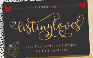 Listing Loves Font