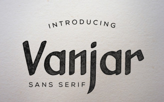 Vanjar - Sans Family Font