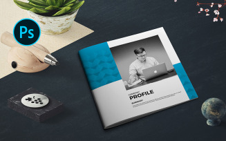 Square Company Profile Brochure - Corporate Identity Template