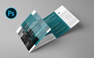 Square Trifold Brochure - Corporate Identity Template