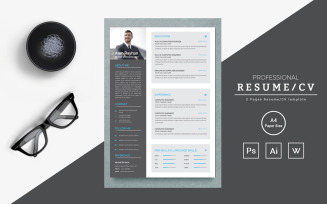 Clean and creative for web developer Resume Template