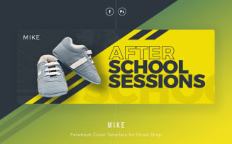 Mike - Kids Shoes Facebook Cover Template for Social Media
