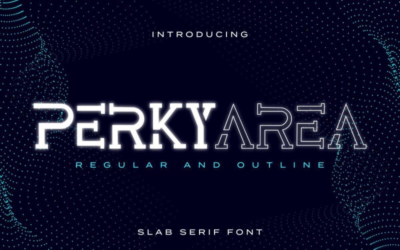 Perky Area Font