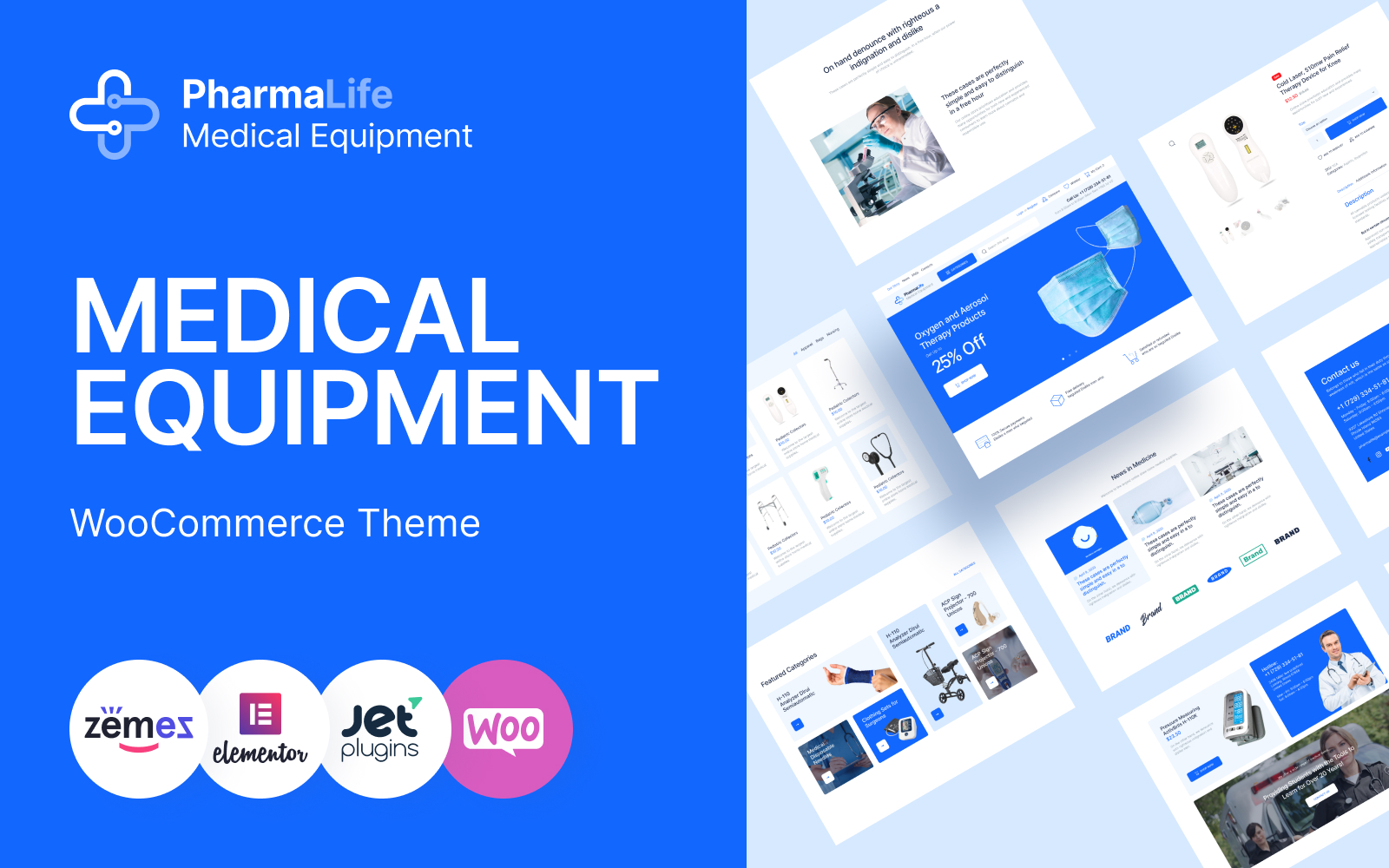"PharmaLife - Pharmacy WooCommerce WordPress Responsive Theme" Responsive WooCommerce Thema №109217