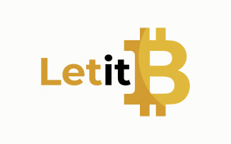 Let it B - Bitcoin and Crypto Company Business Logo Template