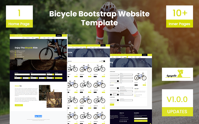 Template #109409 Bicycle Templete Webdesign Template - Logo template Preview