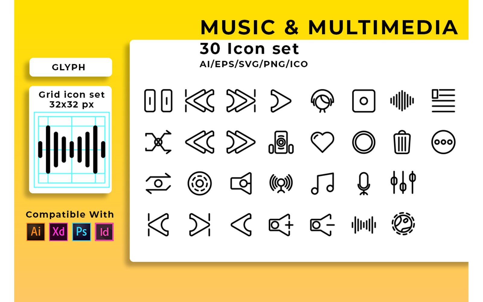 Kit Graphique #109447 Icon Musique Web Design - Logo template Preview