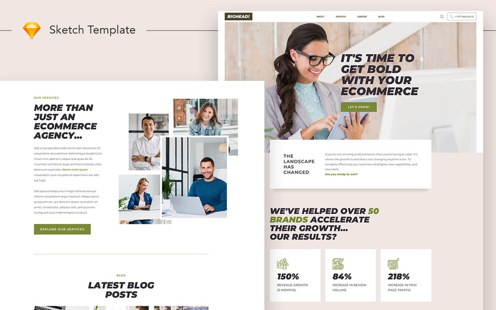 Template #109523 Landing Ecommerce Webdesign Template - Logo template Preview
