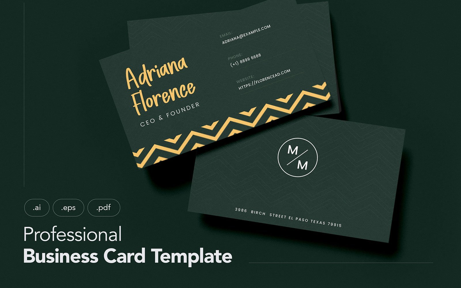 Template #109548 Business Card Webdesign Template - Logo template Preview