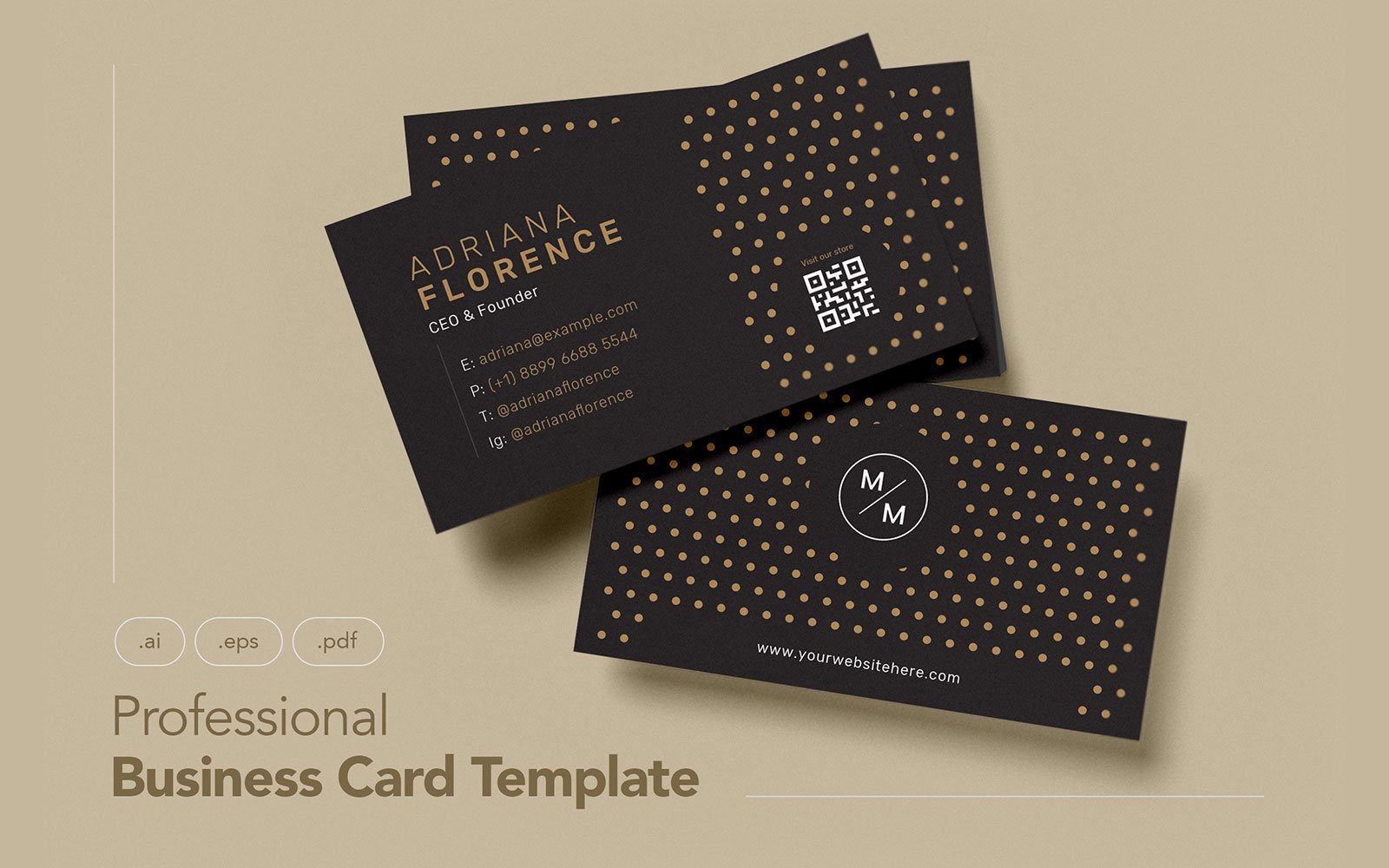 Template #109555 Business Card Webdesign Template - Logo template Preview