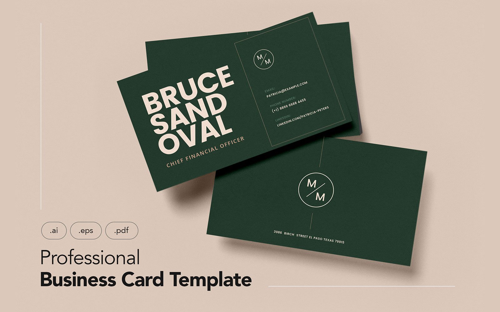 Template #109560 Business Card Webdesign Template - Logo template Preview