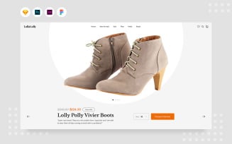DailI.V16 - Female Boots Product Detail UI Elements