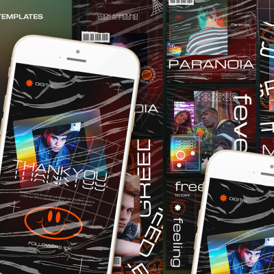 Шаблон для соцсетей "Holostyle Instagram Templates" #109586