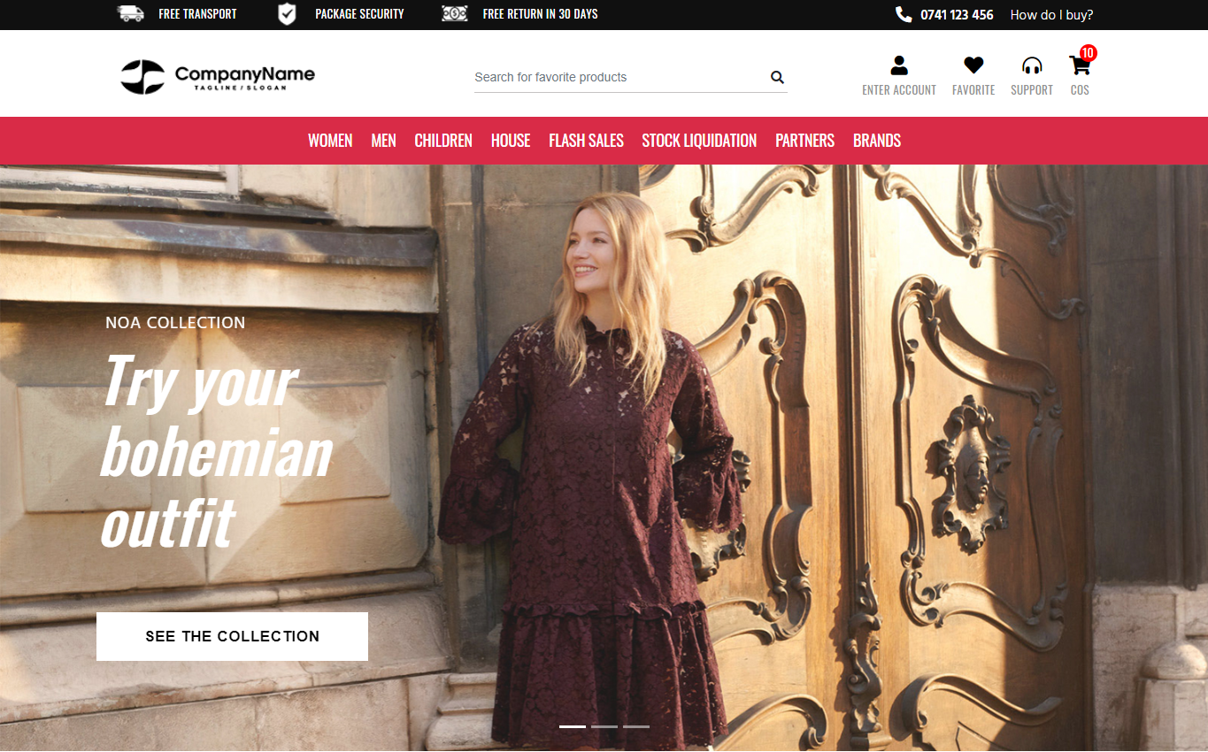 F-Store - Fashion E-commerce Website Template