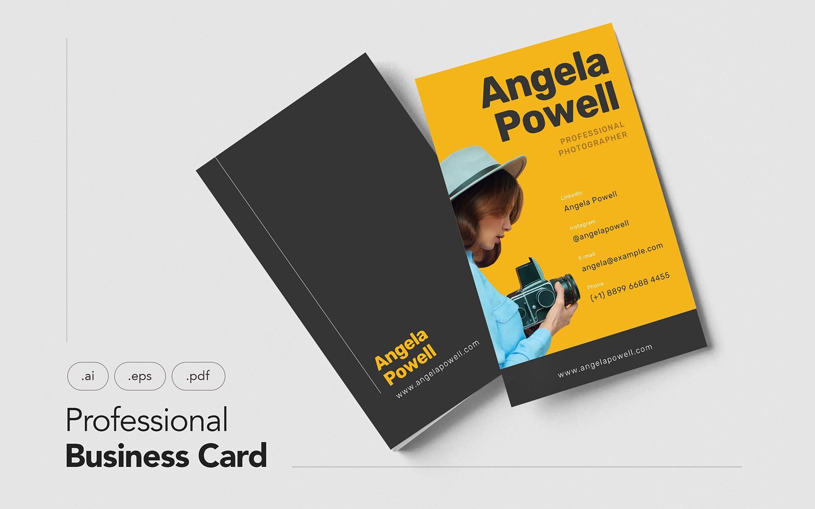 Template #109651 Business Card Webdesign Template - Logo template Preview