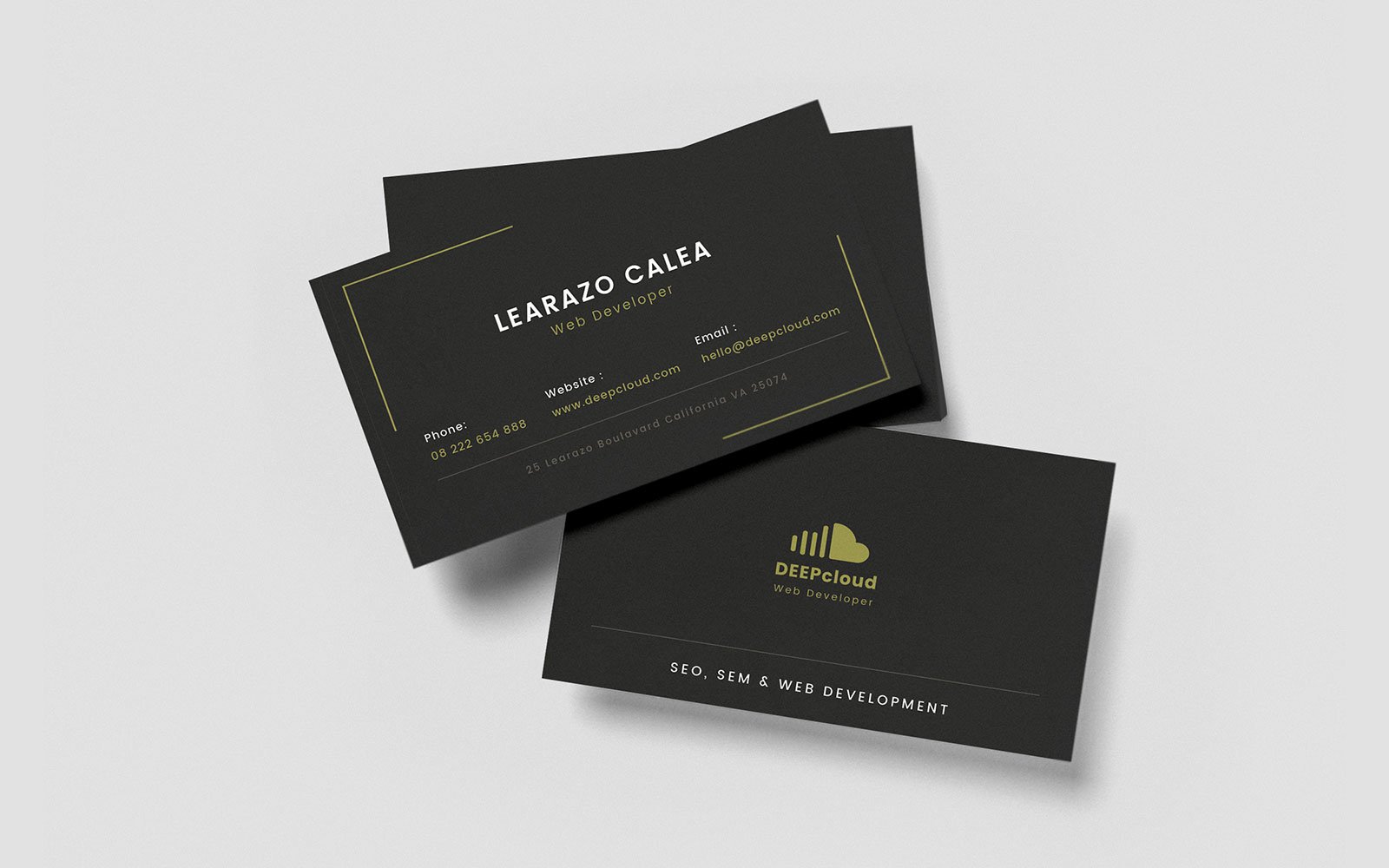 Template #109667 Business Card Webdesign Template - Logo template Preview