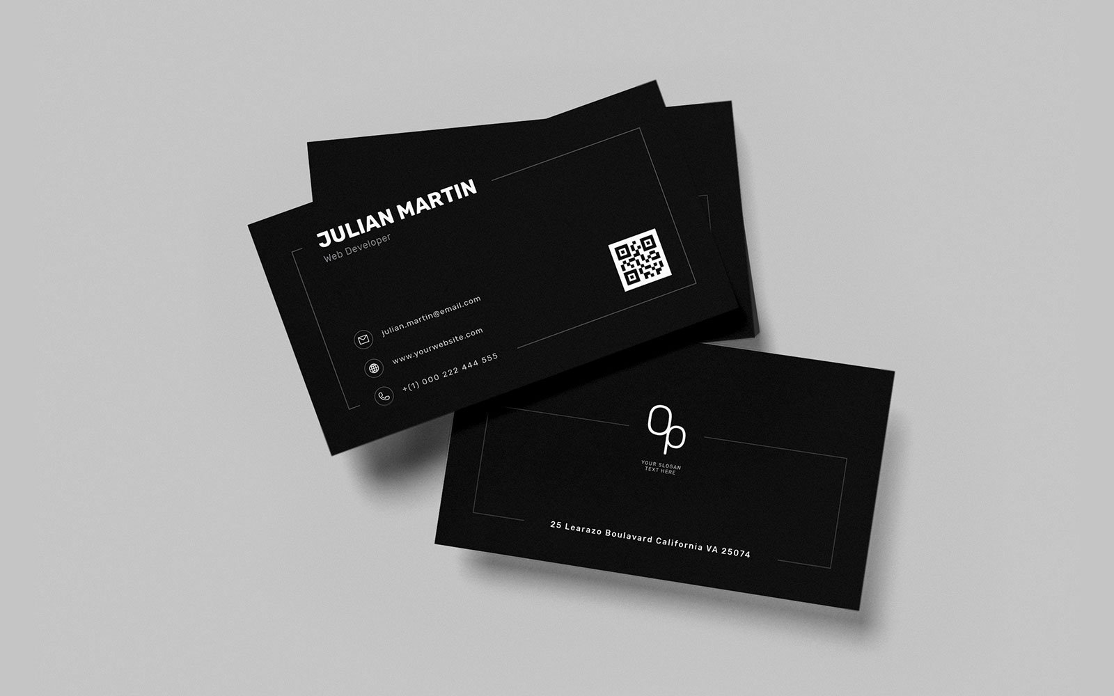 Template #109689 Business Card Webdesign Template - Logo template Preview