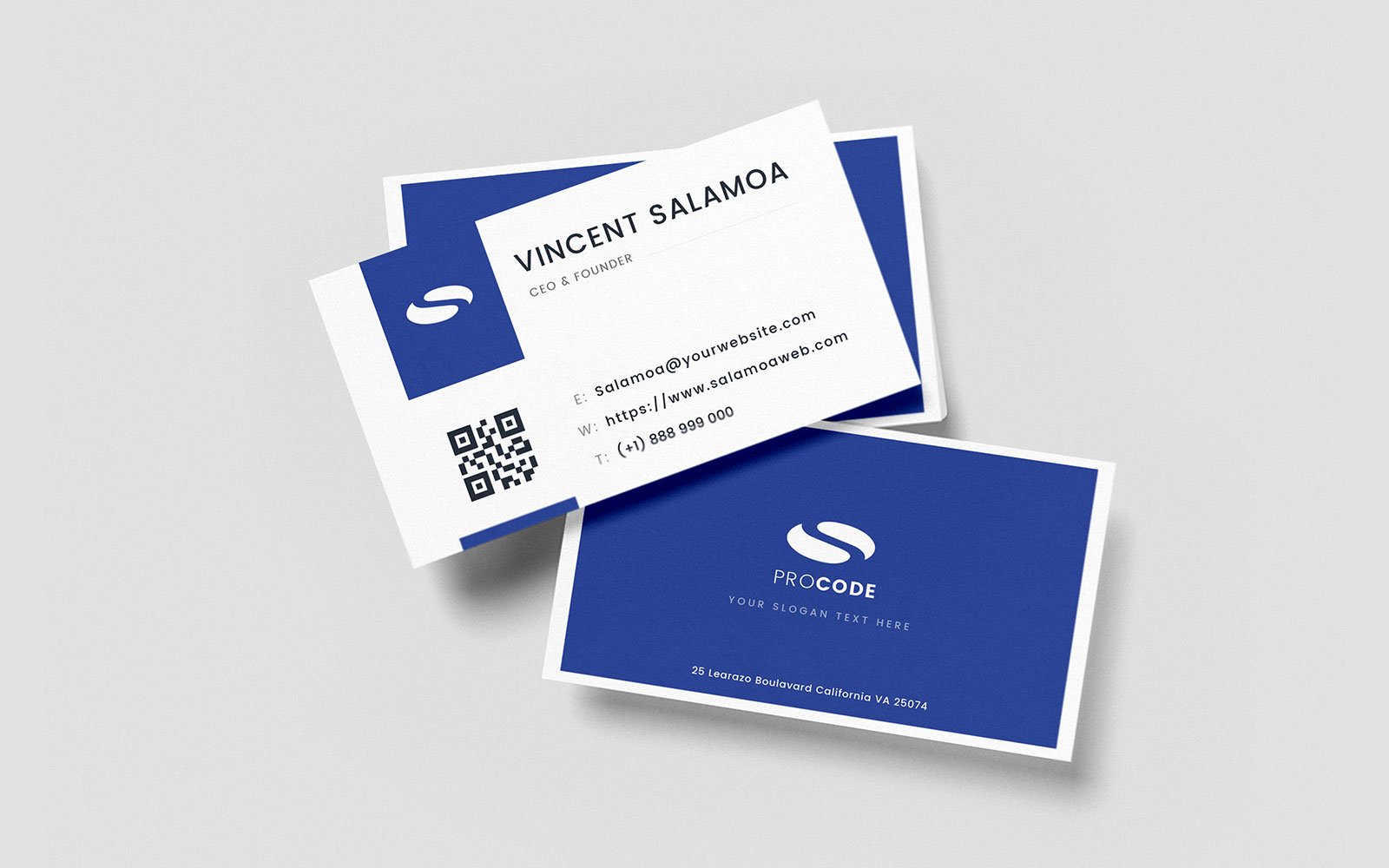 Template #109690 Business Card Webdesign Template - Logo template Preview