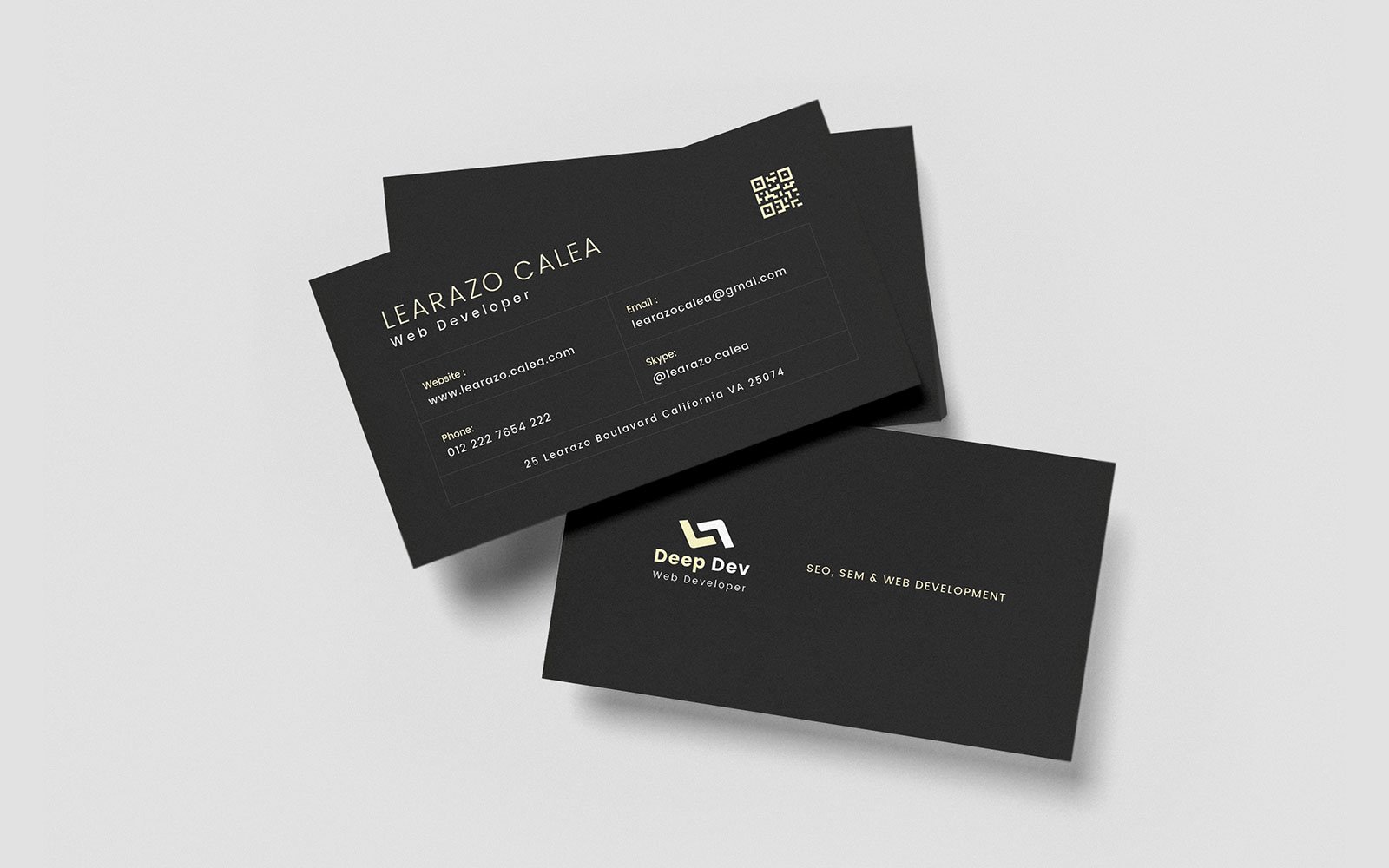 Template #109694 Business Card Webdesign Template - Logo template Preview