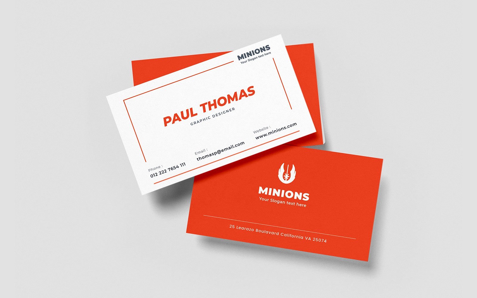 Template #109696 Business Card Webdesign Template - Logo template Preview