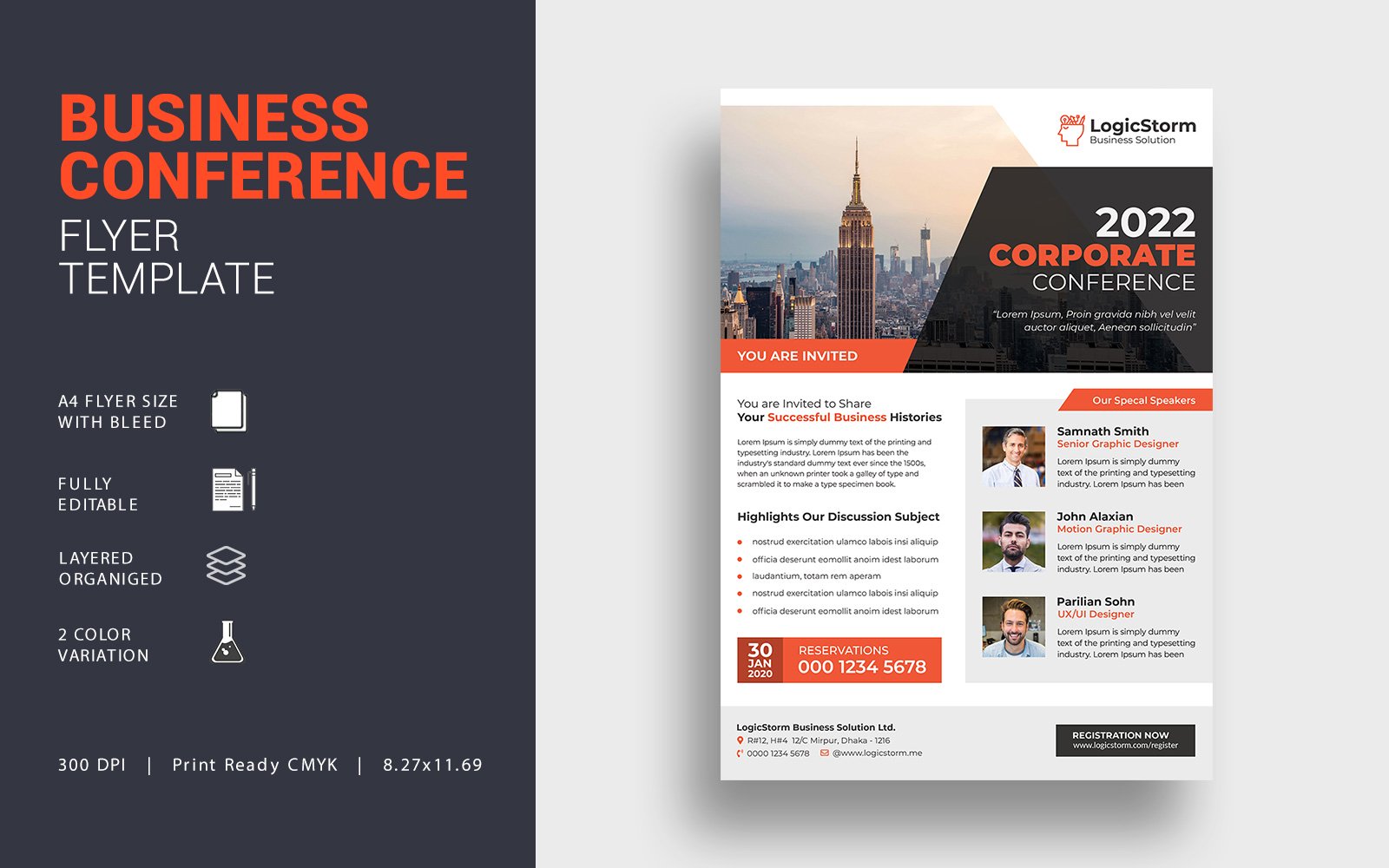 Template #109714 Flyerconventioncorporatecorporate Flyerevent Webdesign Template - Logo template Preview