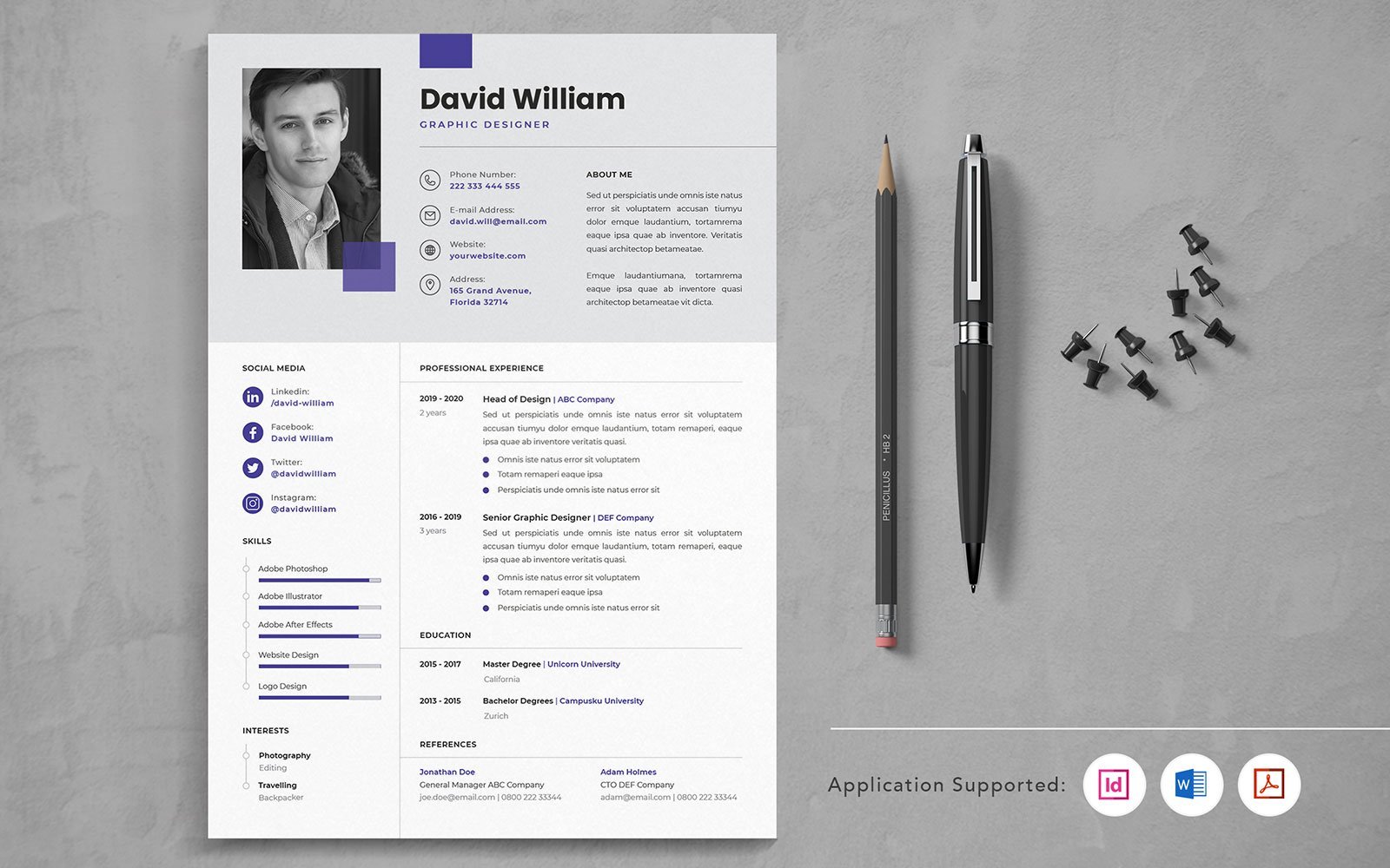 Kit Graphique #109718 Resume Cv Divers Modles Web - Logo template Preview