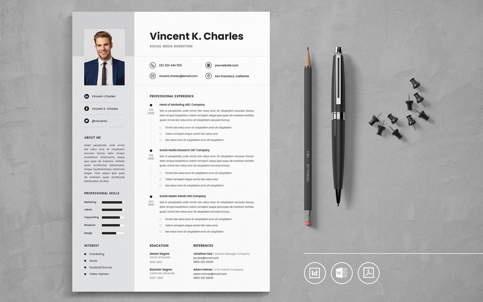 Kit Graphique #109732 Resume Cv Divers Modles Web - Logo template Preview