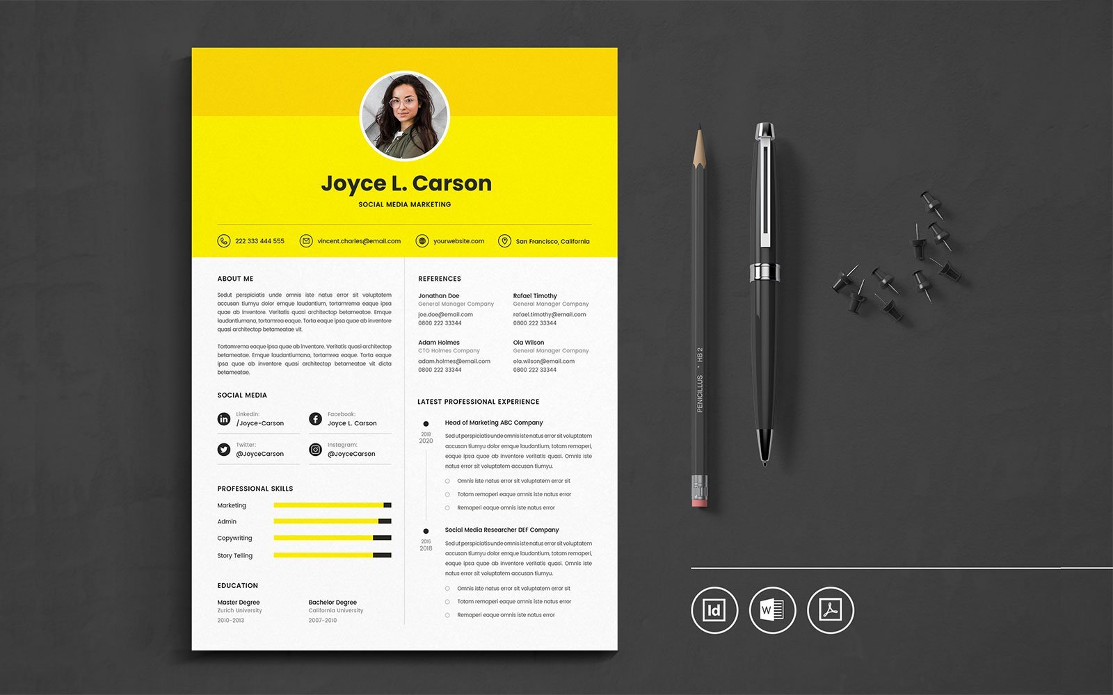 Kit Graphique #109736 Resume Cv Divers Modles Web - Logo template Preview