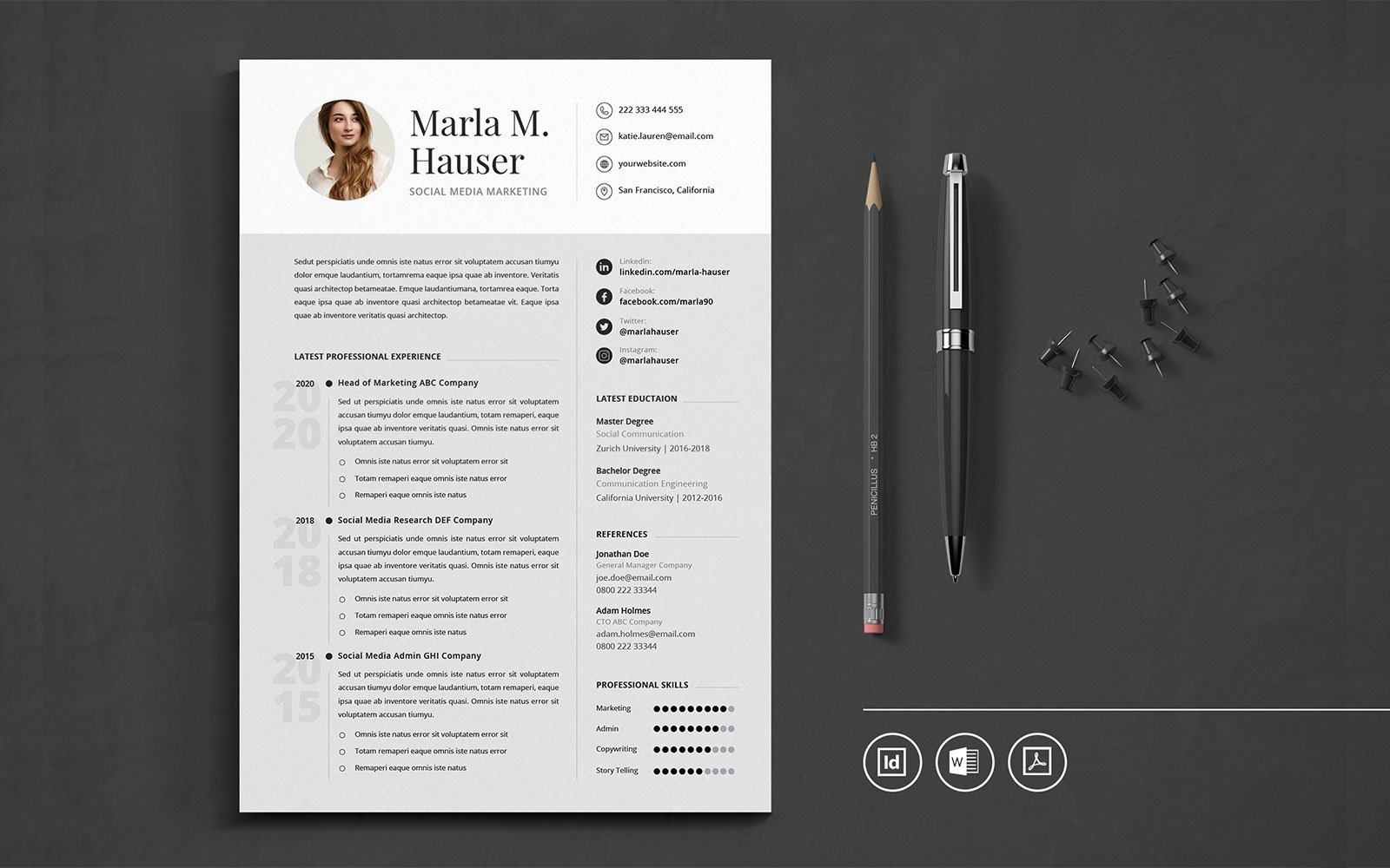 Kit Graphique #109738 Resume Cv Divers Modles Web - Logo template Preview