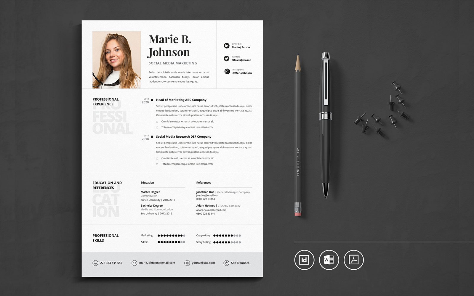 Kit Graphique #109741 Resume Cv Divers Modles Web - Logo template Preview