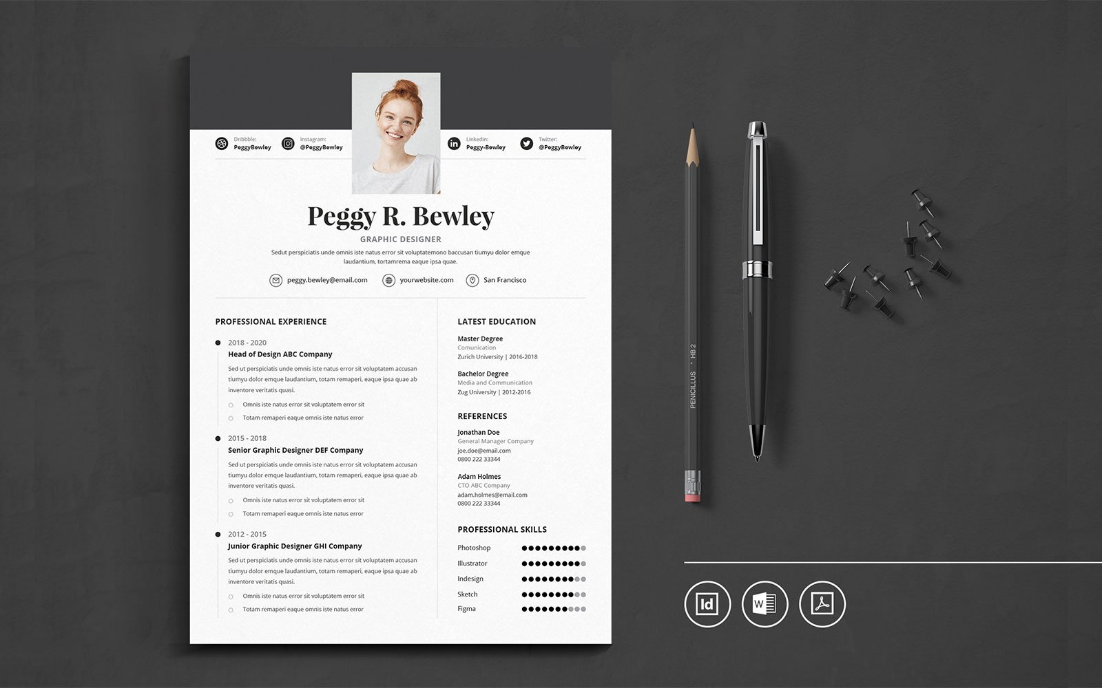 Kit Graphique #109742 Resume Cv Divers Modles Web - Logo template Preview