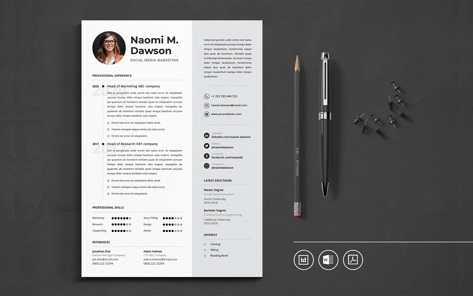 Kit Graphique #109745 Resume Cv Divers Modles Web - Logo template Preview