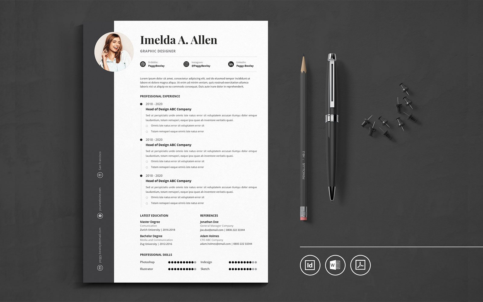 Kit Graphique #109747 Resume Cv Divers Modles Web - Logo template Preview