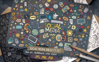 Objects & Symbols Set Social Media Template